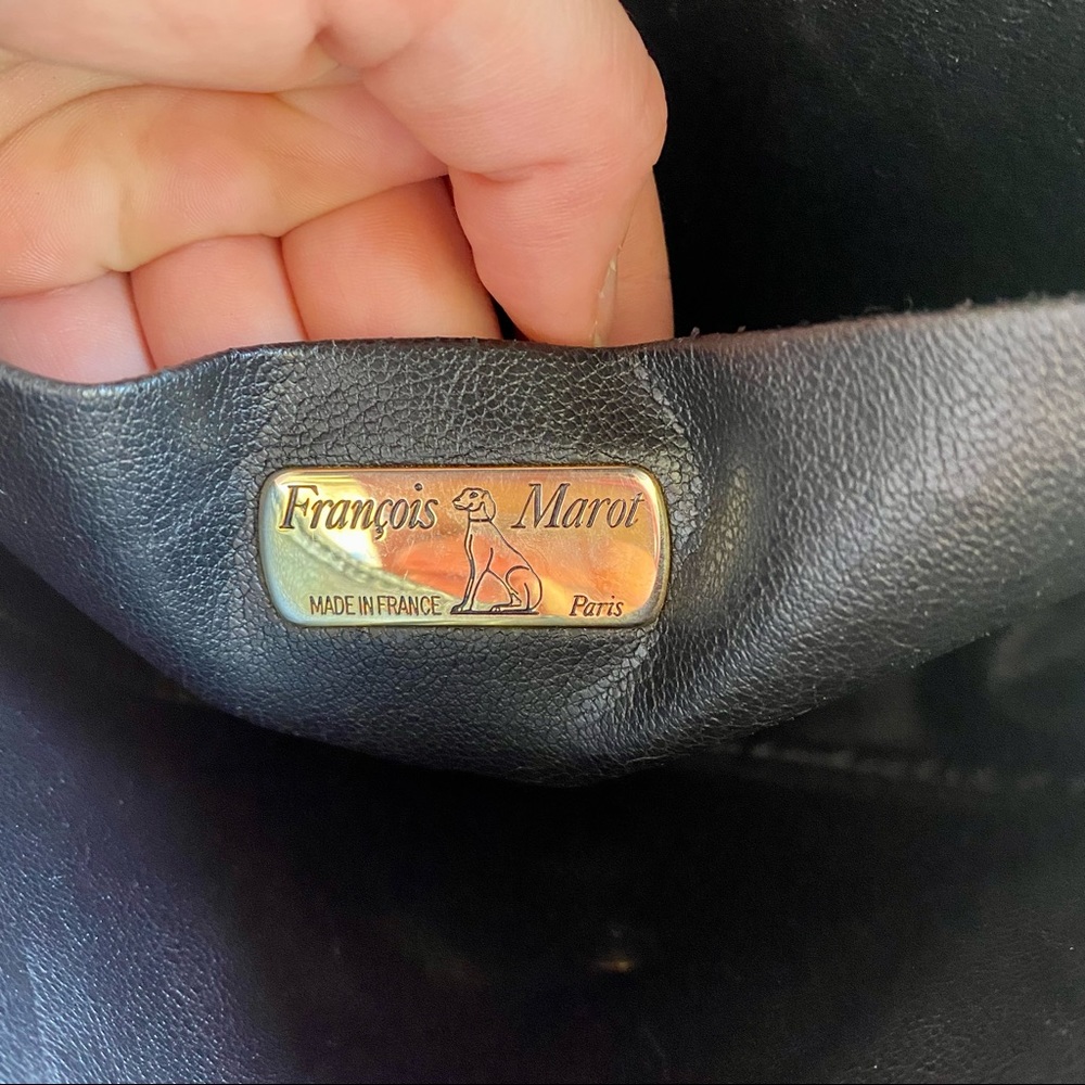 Vintage Francois Marot Black Epi Leather Crossbody - Picture 5 of 7